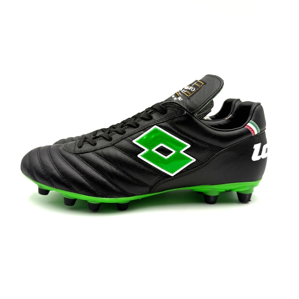 Lotto Stadio OG II FG Soccer Cleats Black Spring Green Men's Size 11 NEW
